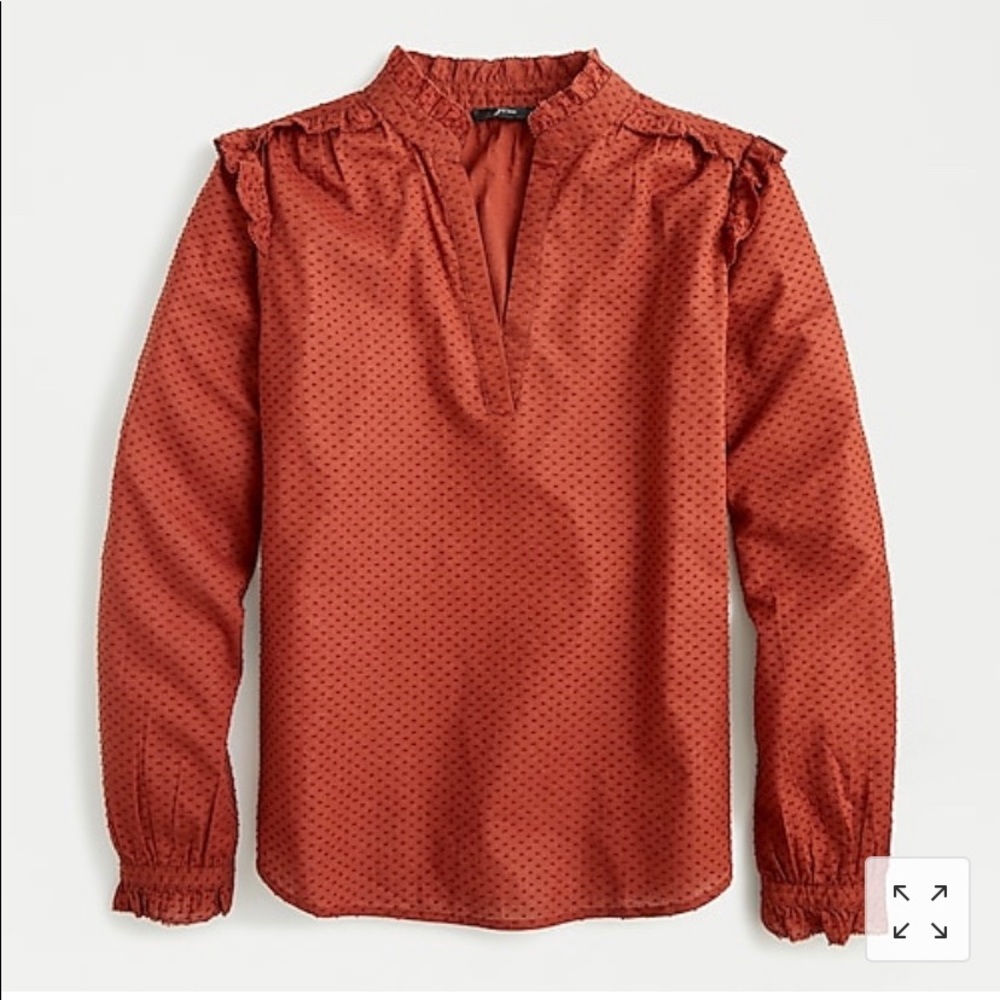 J.Crew Dotted Swiss Blouse - Picture 9 of 10